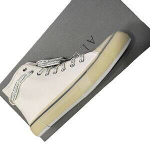 AllSaints Size 9 Women's Jaxal Canvas High Top Sneakers White New In Box NEW